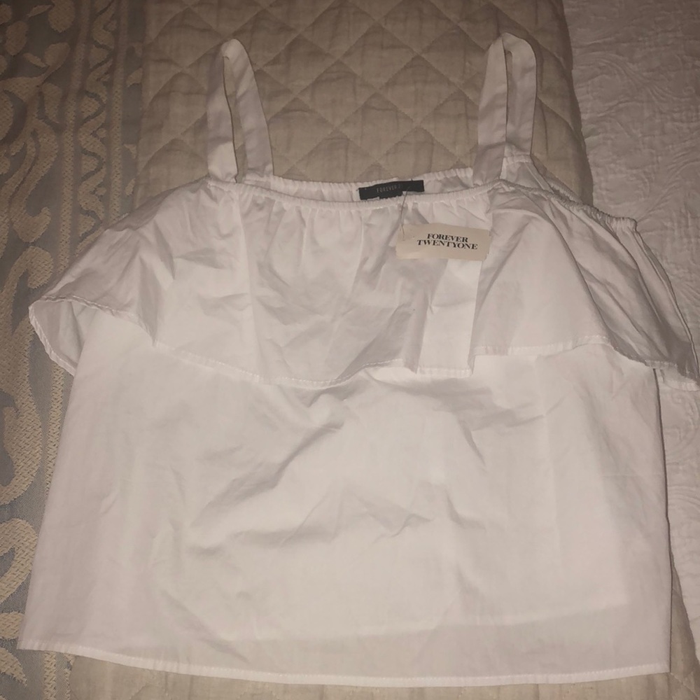 White summer tank top